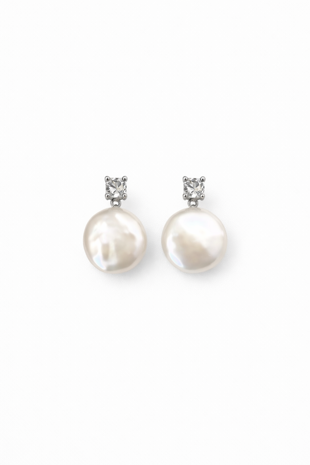 The Dewdrop Baroque Zircon Studs