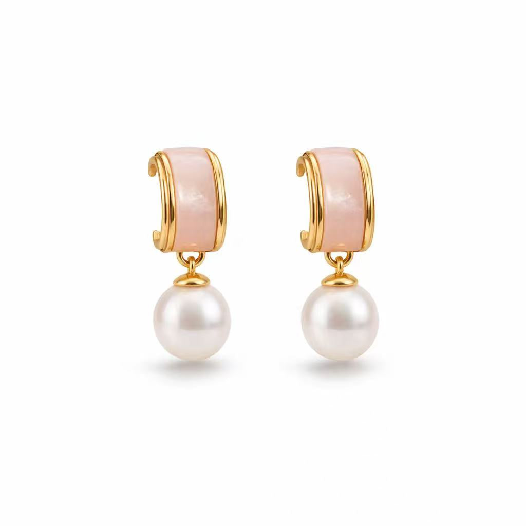 The Lustrous Mirror Akoya Pearl Studs