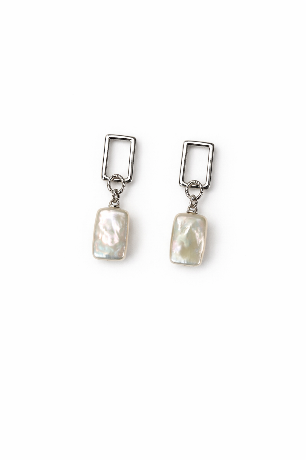The Monolith Rectangular Baroque Earrings