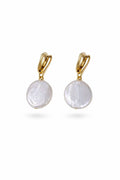 The Gilded Coin Baroque Pearl Drop Earrings