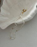 Mini "Baby" Golden Bead Pearl Necklaces Sterling Silver