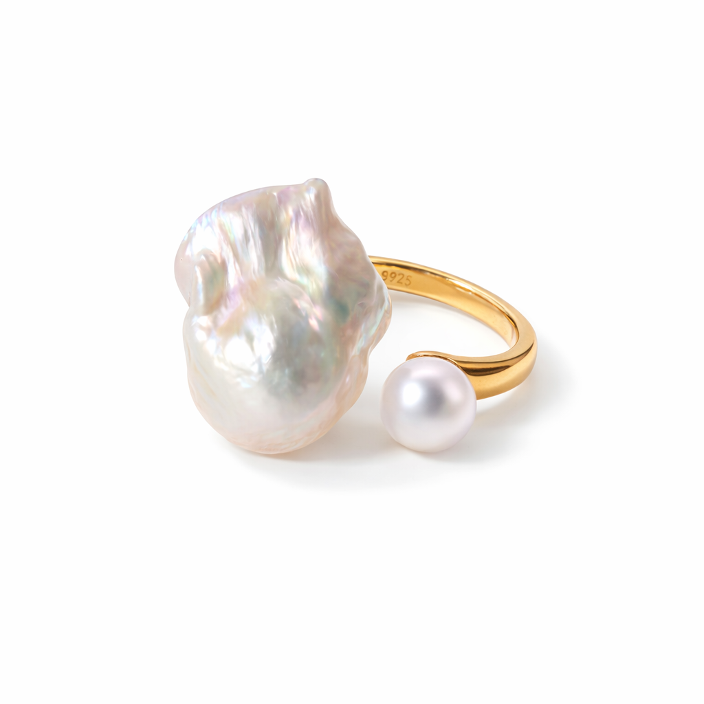 The Parallel Tides Double Baroque Ring