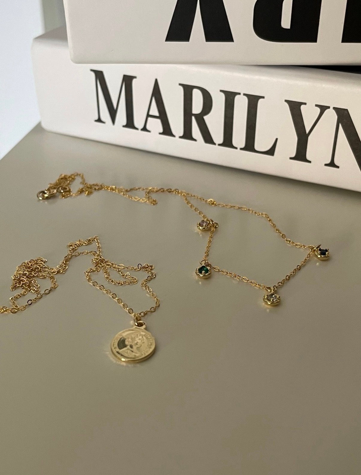 Vintage 14K Gold Filled Coin Pendant Necklace