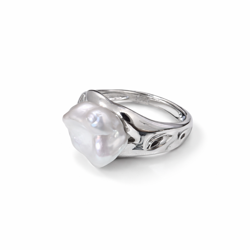 The Oceanic Vault Wide Baroque Ring