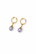The Mist Elephant Grey Pearl Earrings