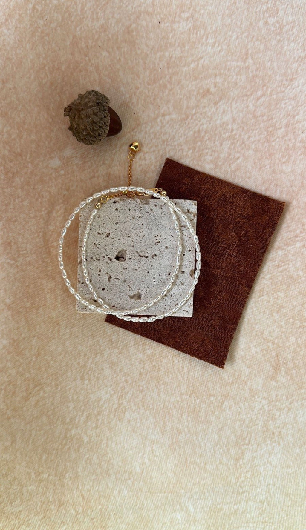Double-Layer Seed Keshi Pearl Bracelet - 14K Gold Filled Accents