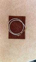 Double-Layer Seed Keshi Pearl Bracelet - 14K Gold Filled Accents
