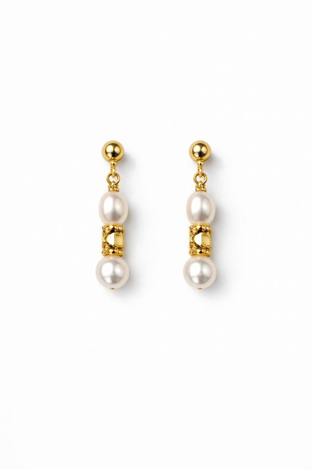 The Ethereal Drop Baroque Pearl Earrings