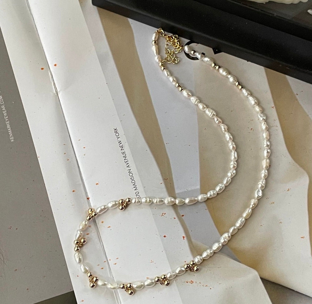 Jingle Bell Pearl Choker Sterling Silver