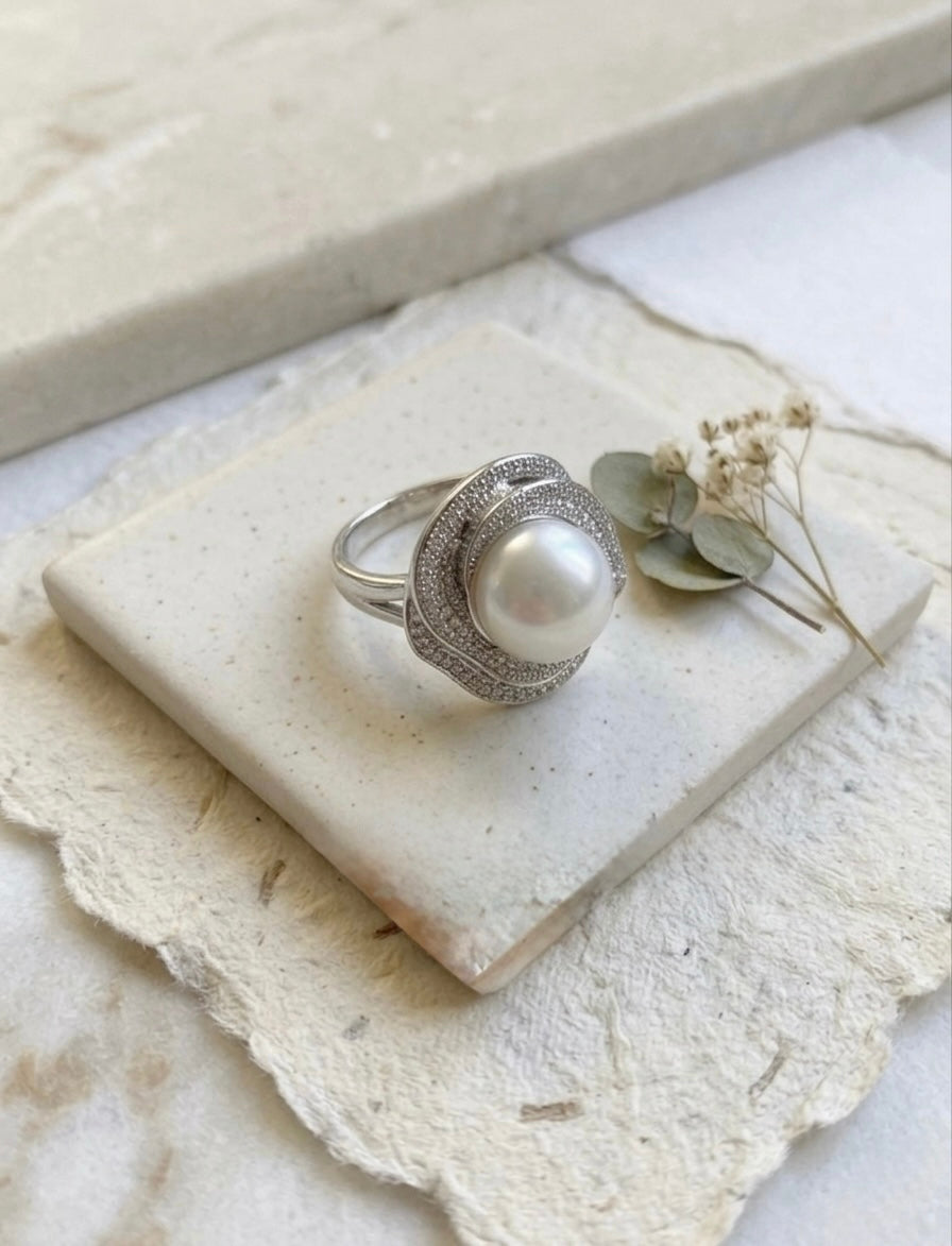 The Imperial Satin South Sea Pearl Ring