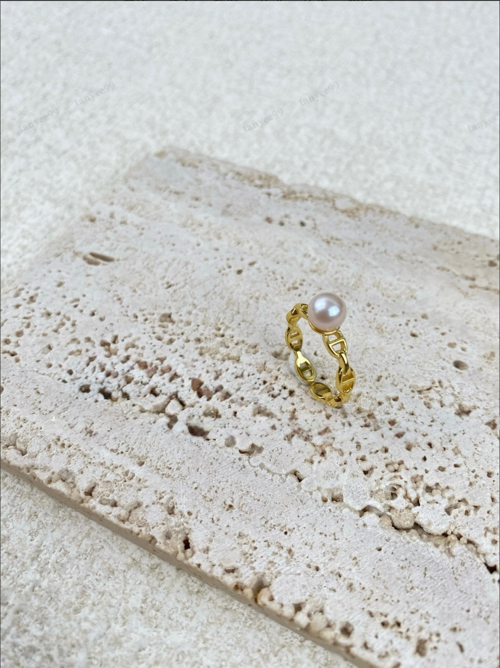 The Soft Embrace Freshwater Pearl Ring | Sterling Silver