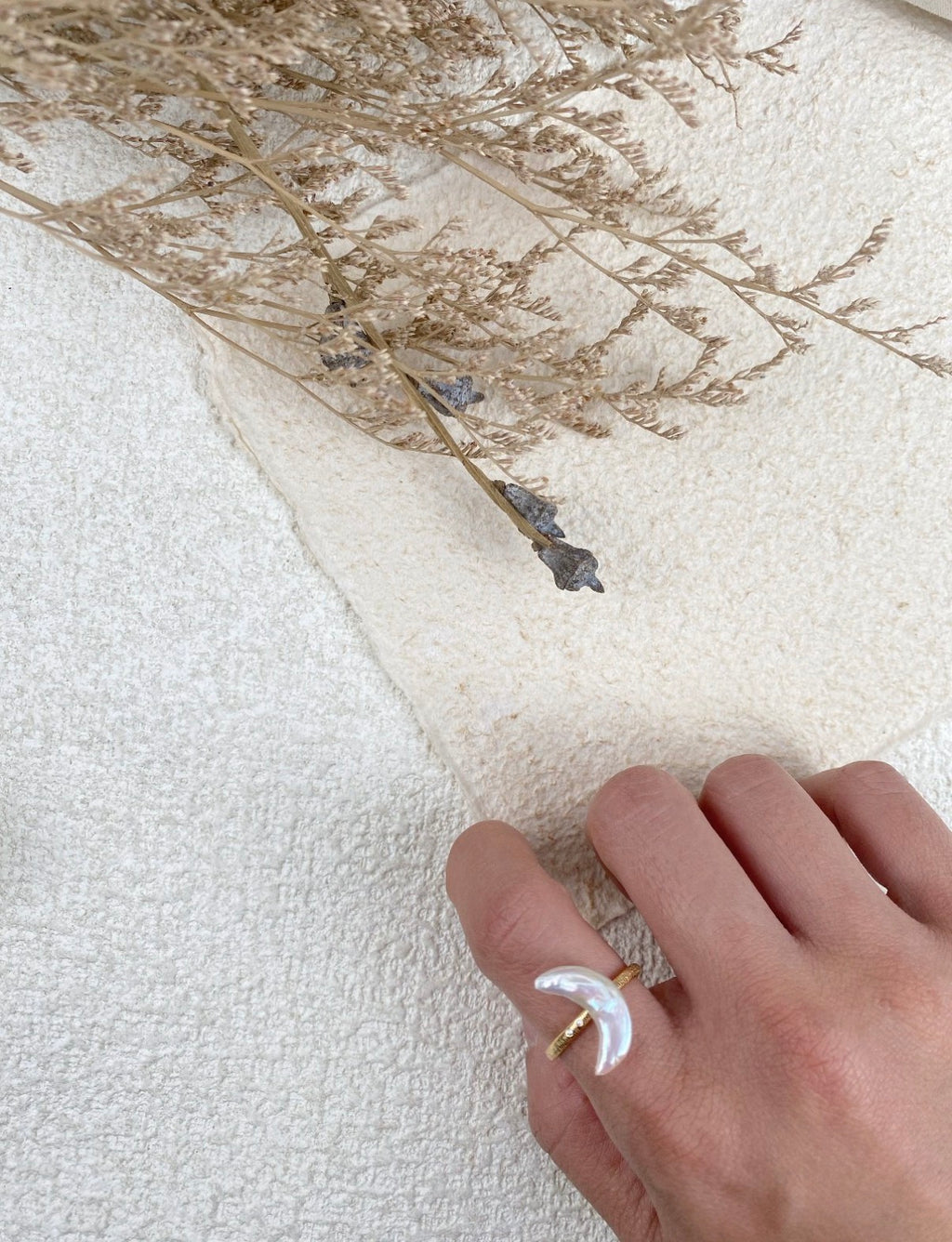 The Lunar Baroque Pearl Ring