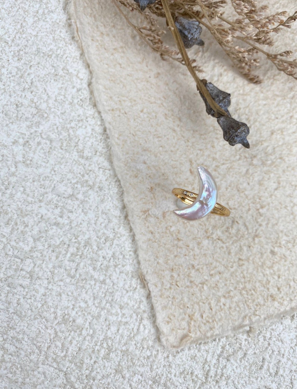 The Lunar Baroque Pearl Ring