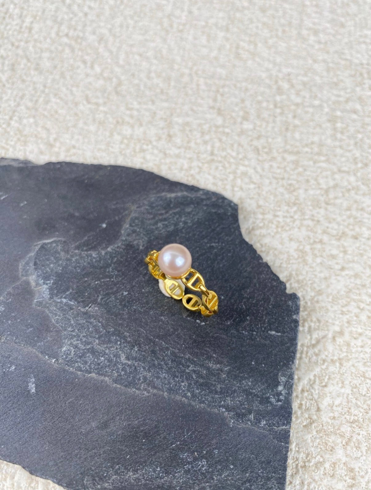 The Soft Embrace Freshwater Pearl Ring | Sterling Silver