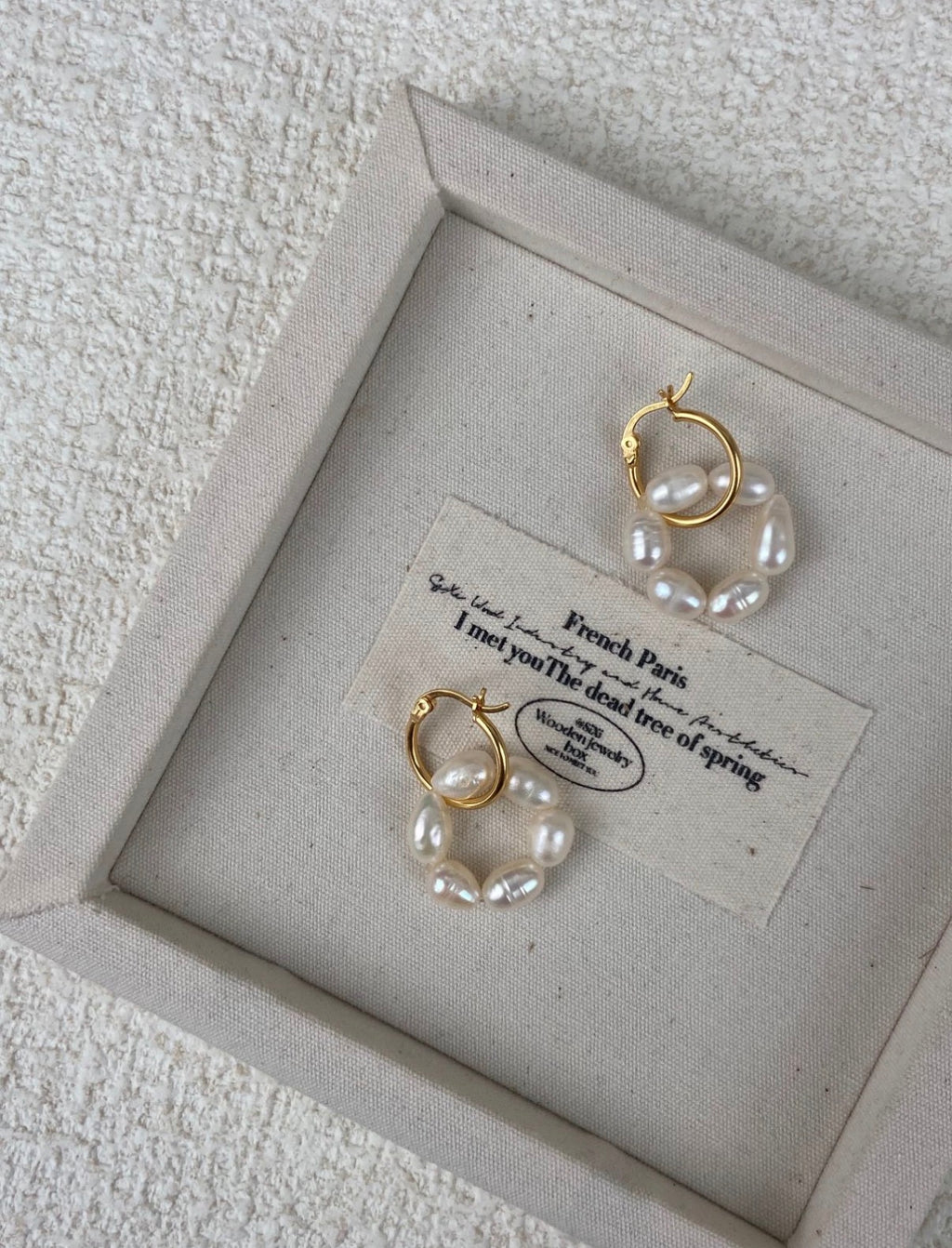 The Ethereal Wreath Freshwater Pearl Hoops