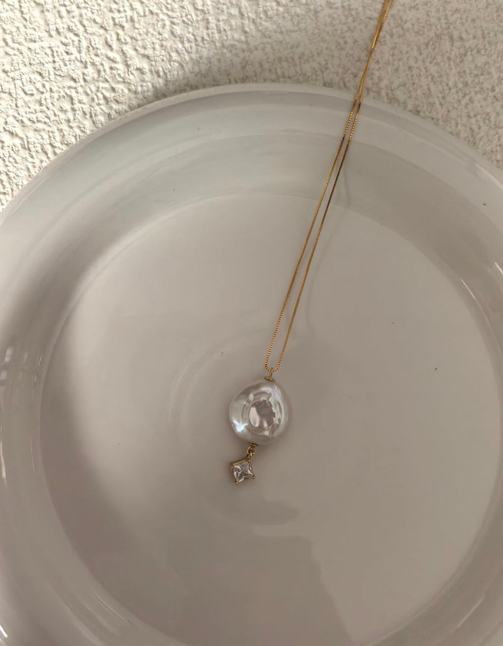 The Ethereal Drop Baroque Pearl Necklace
