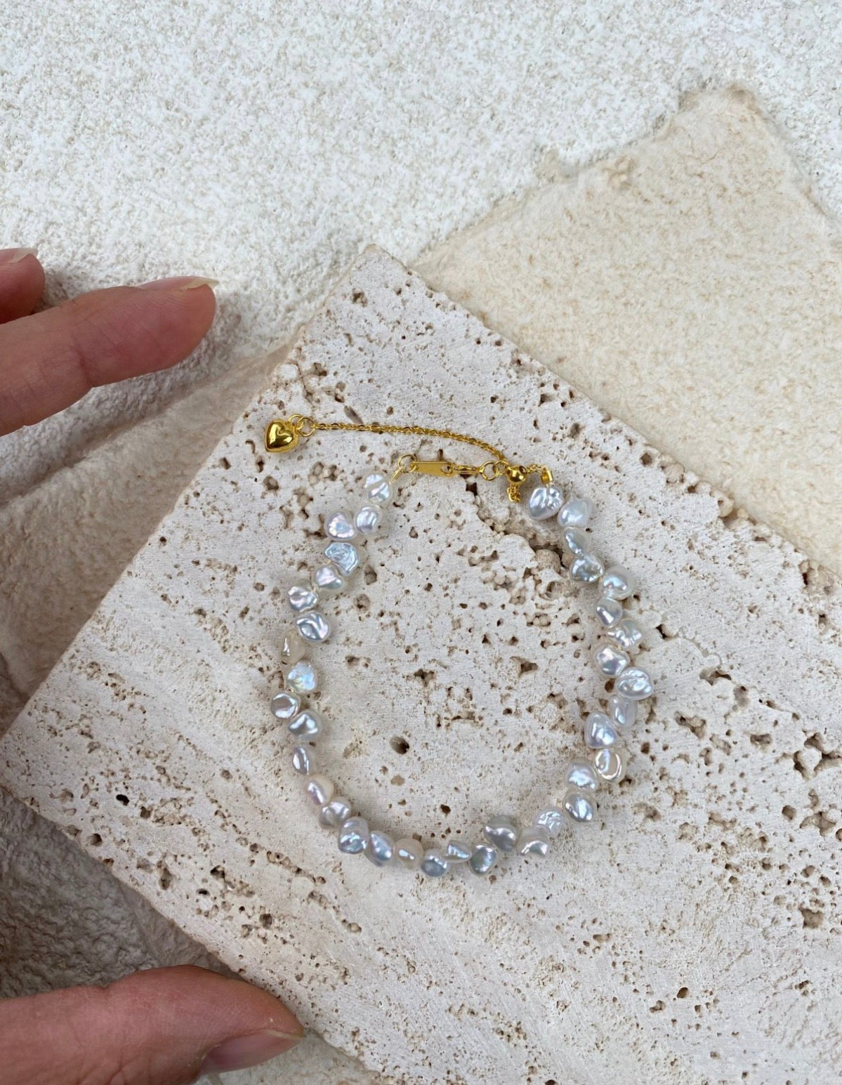 The Petal Drift Baroque Pearl Bracelet