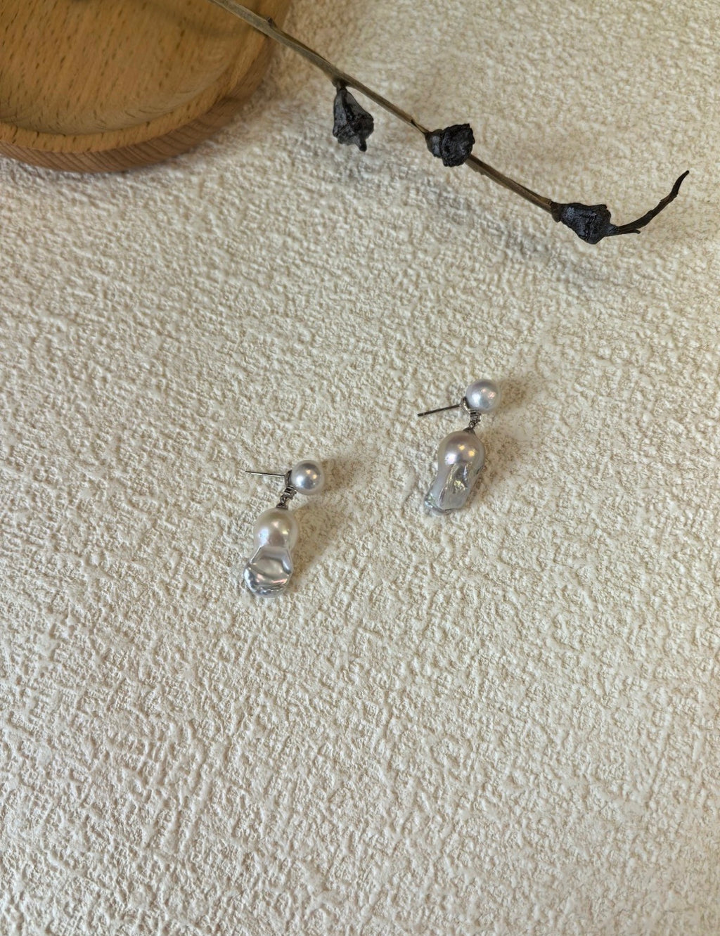 The Ethereal Duo Baroque Drop Earrings