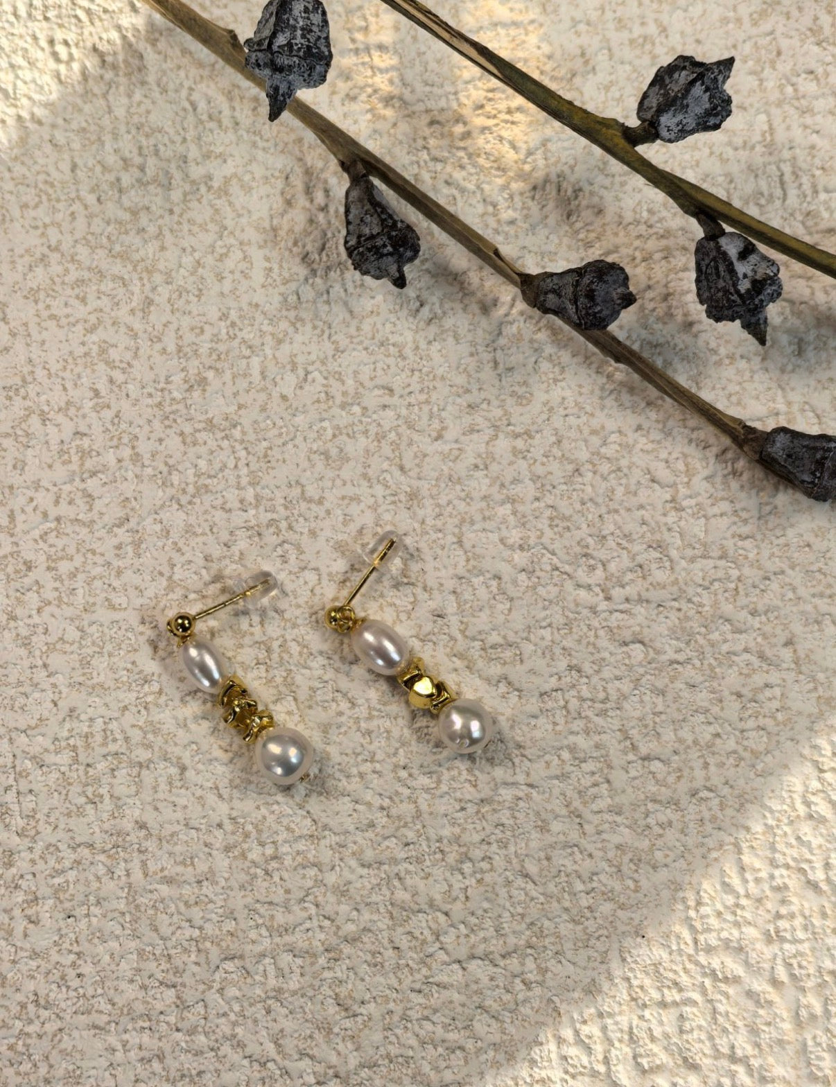 The Ethereal Drop Baroque Pearl Earrings