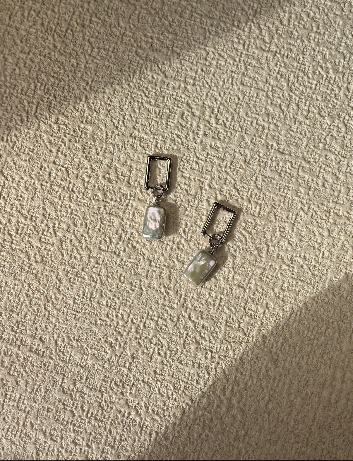 The Monolith Rectangular Baroque Earrings