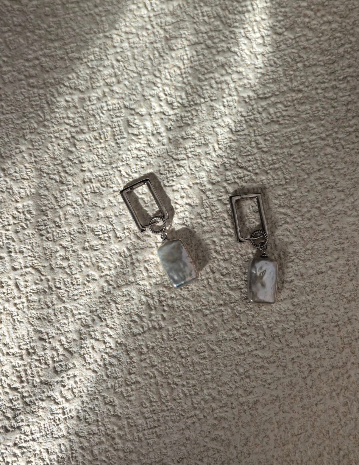 The Monolith Rectangular Baroque Earrings
