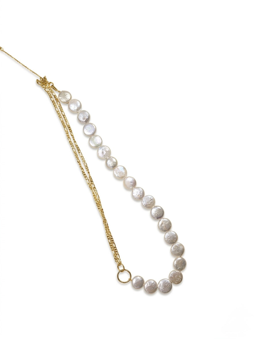 The Elysian Fusion Asymmetric Baroque Necklace