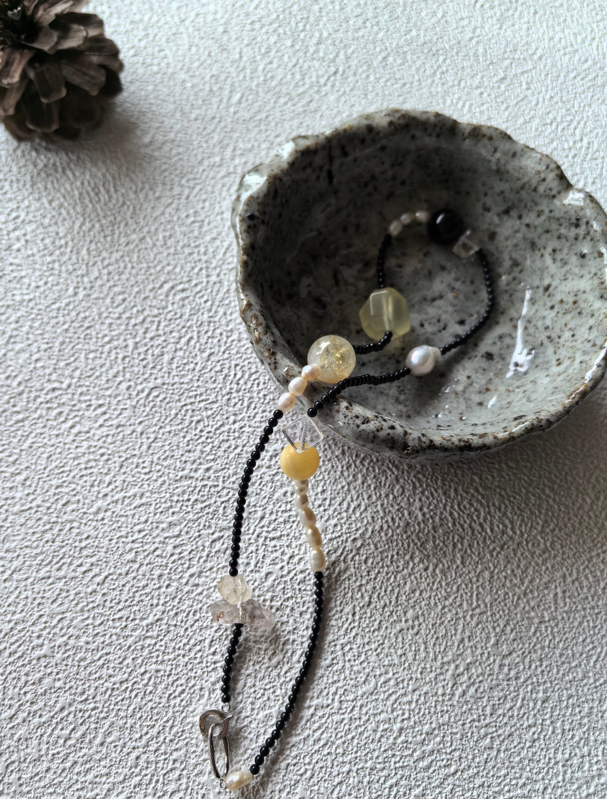 The Galactic Sea Pearl & Crystal Necklace