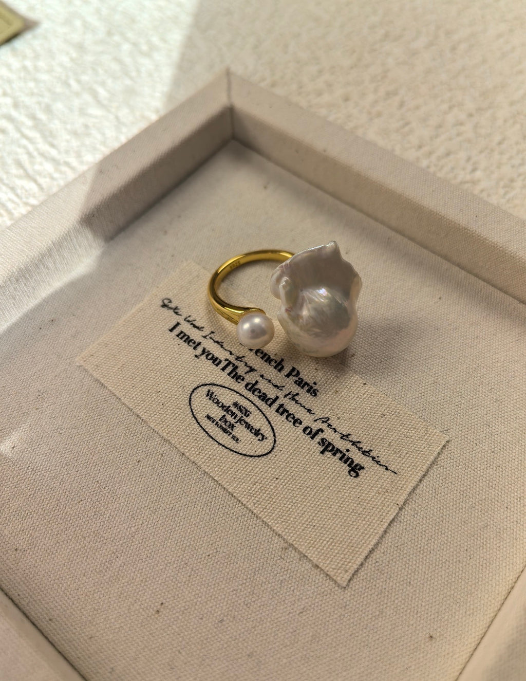 The Parallel Tides Double Baroque Ring