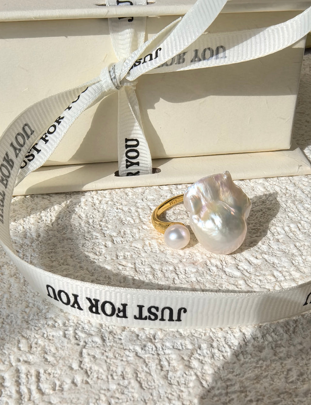 The Parallel Tides Double Baroque Ring