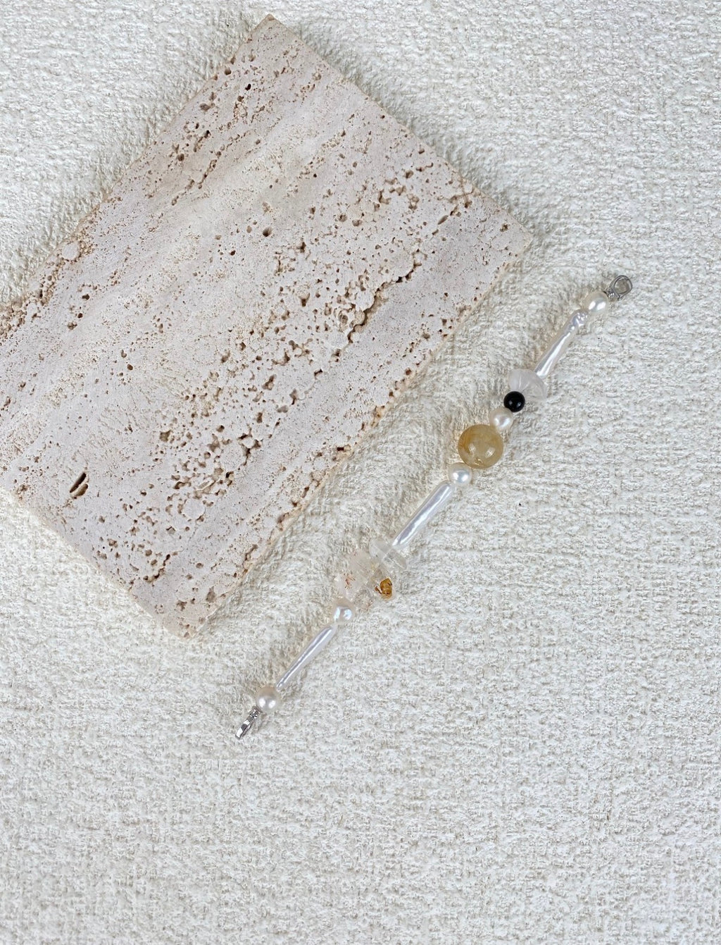 The Solar Flare Pearl & Citrine Bracelet