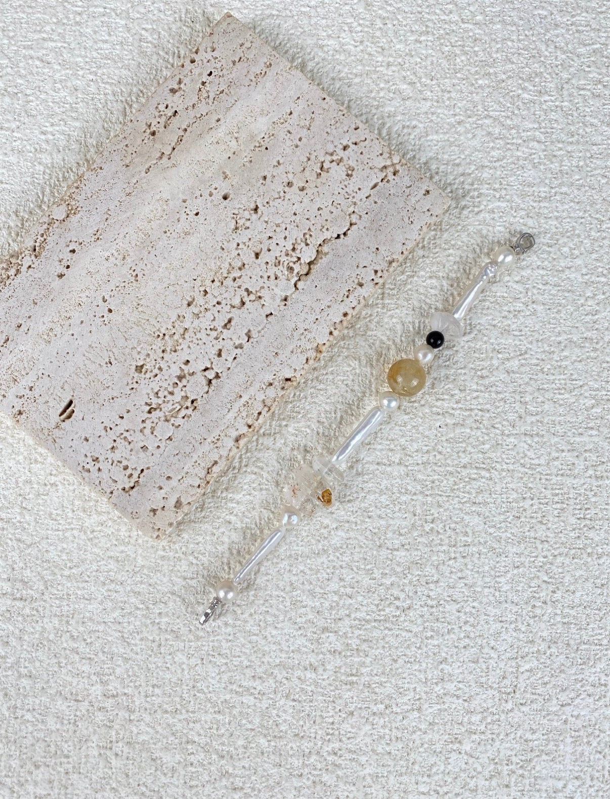 The Solar Flare Pearl & Citrine Bracelet