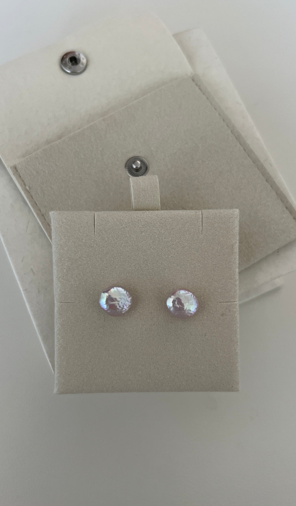 Metallic "Sugar Bean" Pearl Studs | High-Luster Baroque Pearls | S925 Sterling Silver