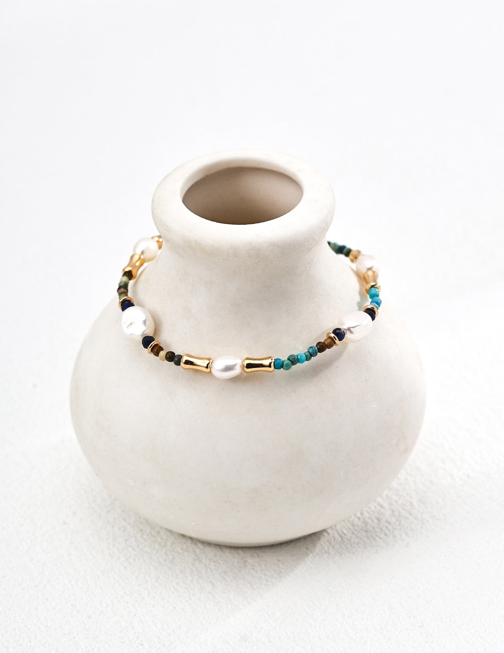 Lapis Lazuli | Turquoise | Baroque Pearls | Sterling Silver Bracelets