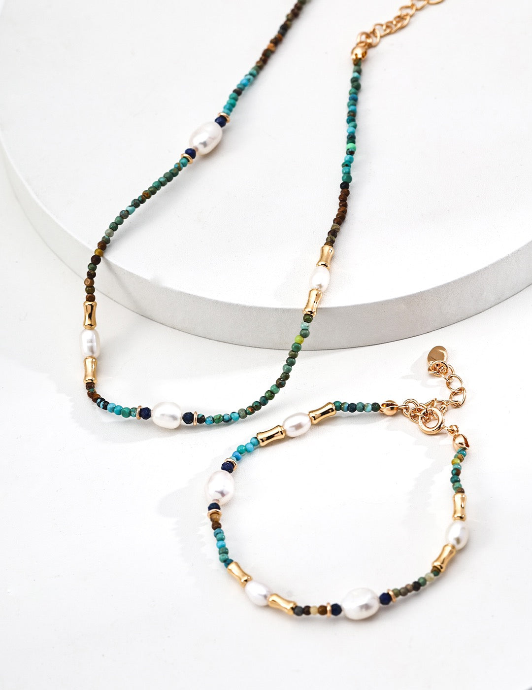Natural Freshwater Pearls Necklaces | Lapis Lazuli | Turquoise
