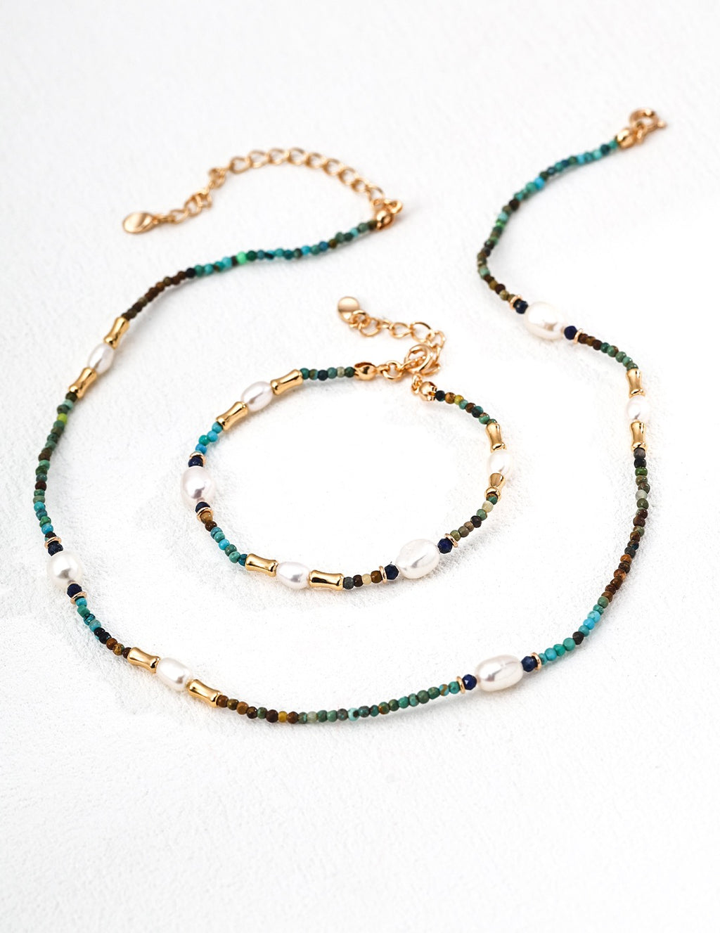 Natural Freshwater Pearls Necklaces | Lapis Lazuli | Turquoise