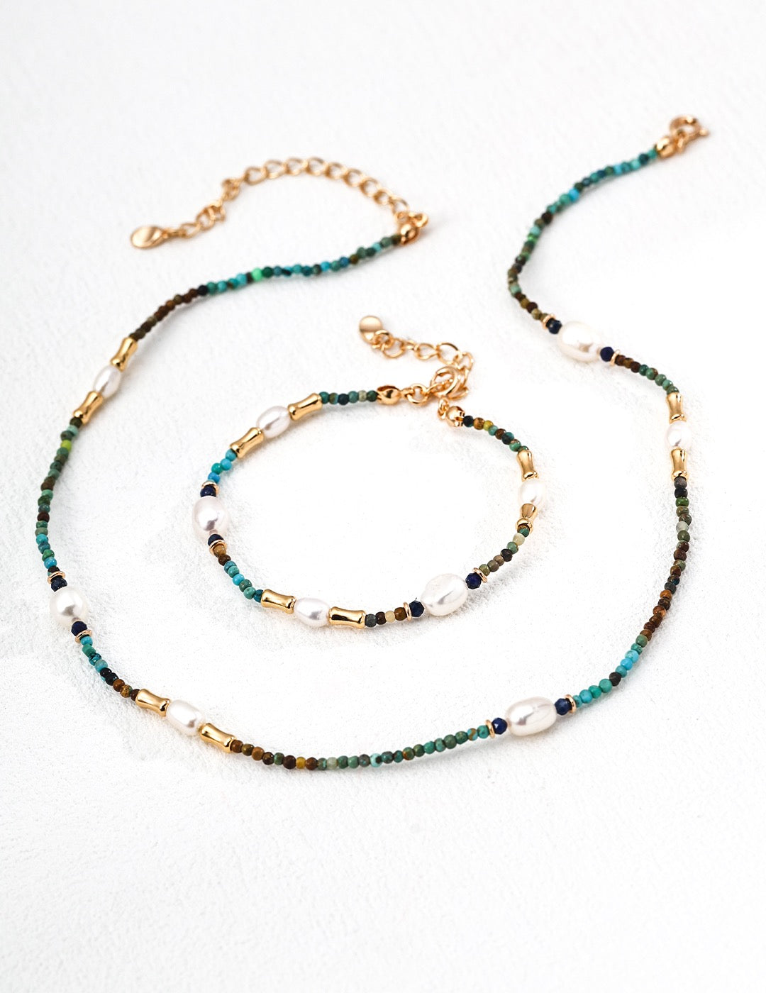 Natural Freshwater Pearls Necklaces | Lapis Lazuli | Turquoise