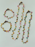 Wild Light: Natural Ore & Sunstone Lariat Necklace