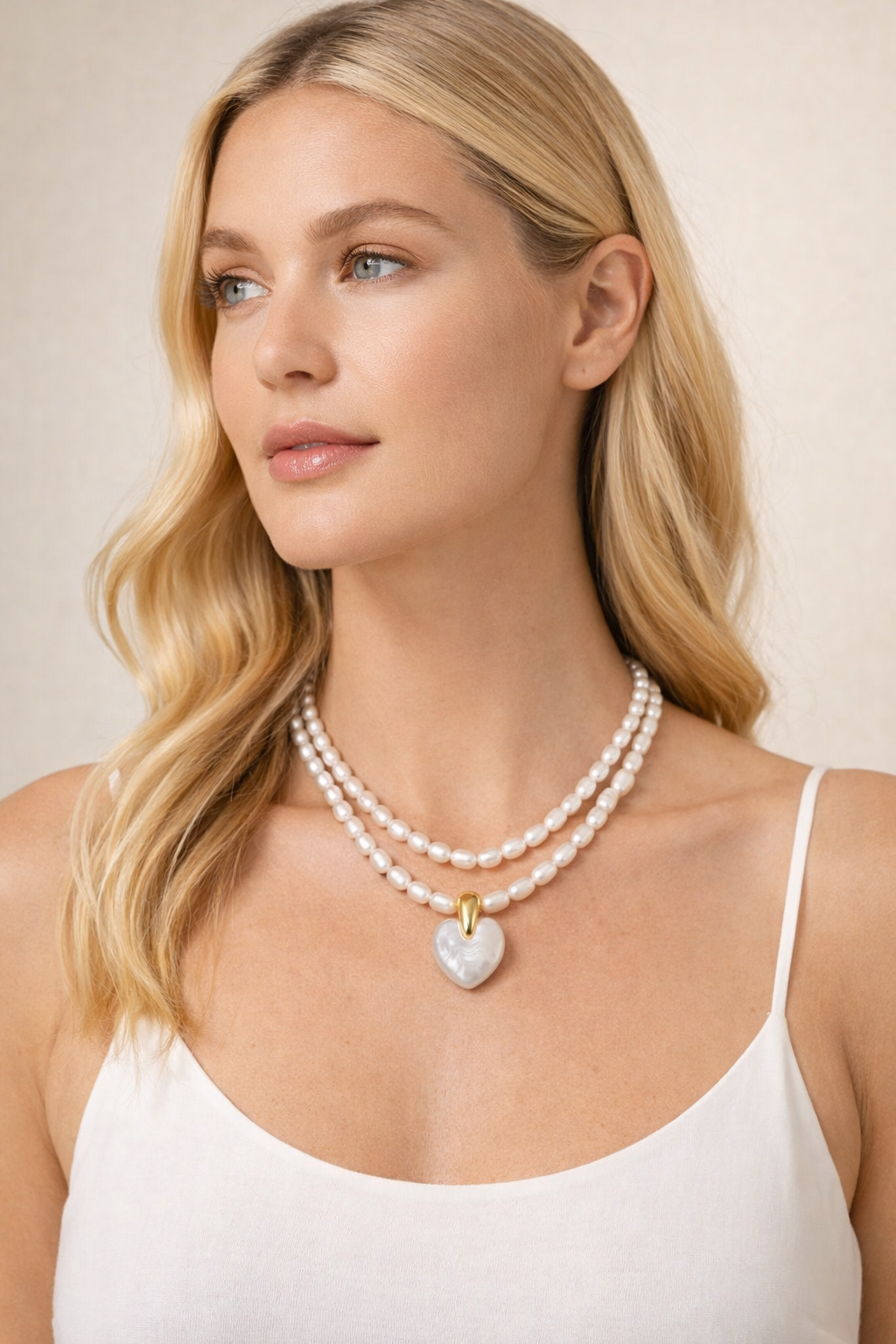 The Eternal Duo Layered Heart Necklace