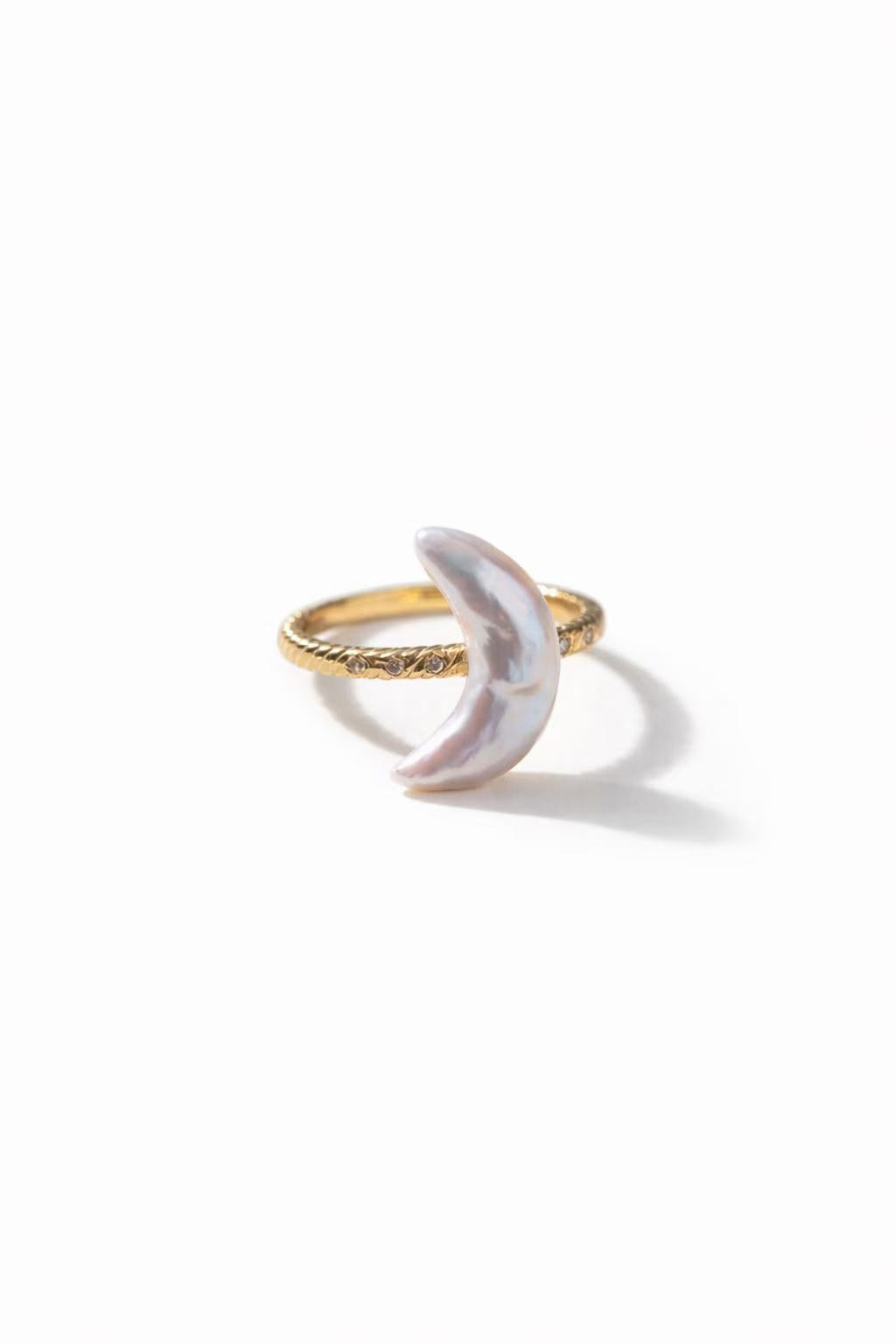 The Lunar Baroque Pearl Ring